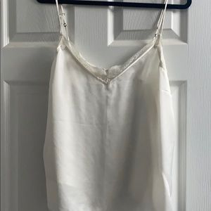 A&F Satin Lace Tank